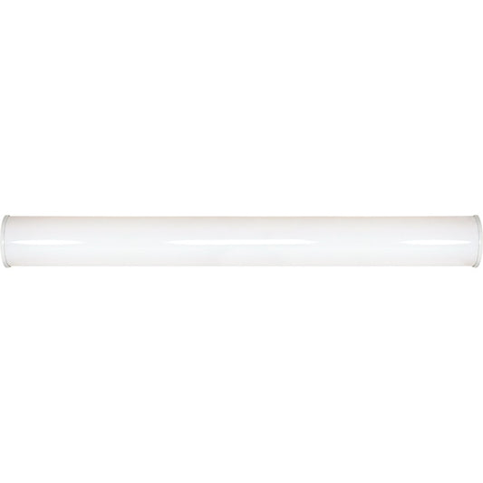 Nuvo Lighting Crispo 49in 2-Light LED Vanity Light | Modern White Metal and Glass | Bathroom & Powder Room | 49 x 5.5 in, 4160 Lumens | Model 62-1034