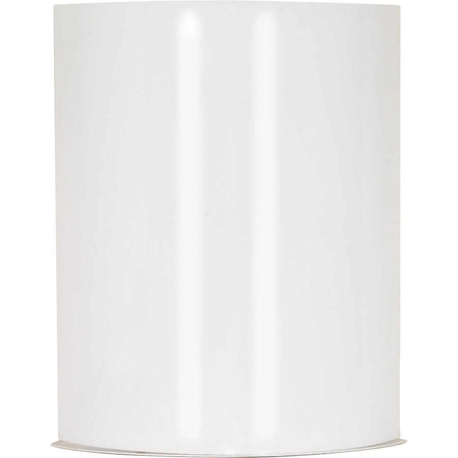 Nuvo Lighting Crispo 9in 1-Light LED Wall Sconce | Transitional White Metal and White Glass | Bathroom & Hallway | 9 x 10.5 in, 800 | Model 62-1046