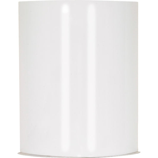 Nuvo Lighting Crispo 9in 1-Light LED Wall Sconce | Transitional White Metal and White Glass | Bathroom & Hallway | 9 x 10.5 in, 800 | Model 62-1046