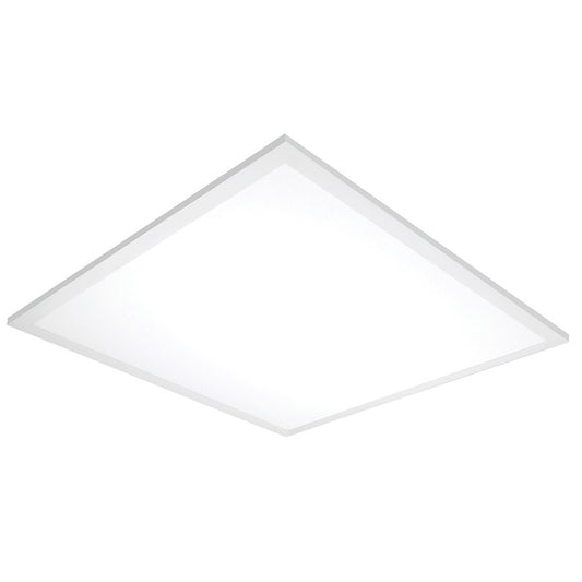 Nuvo 24in 22W LED Flush Mount | Utility White Finish | Hallway & Bathroom Ceiling Light | 1600 Lumens, 3000K, Dimmable | Model 62-1055