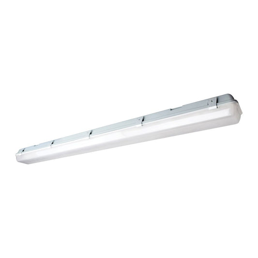 Nuvo Lighting 62-1067 50in 58W Vapor Proof LED Strip Light | White Utility Finish with Occupancy Sensor | Garage & Warehouse Utility Light | Model 62-1067