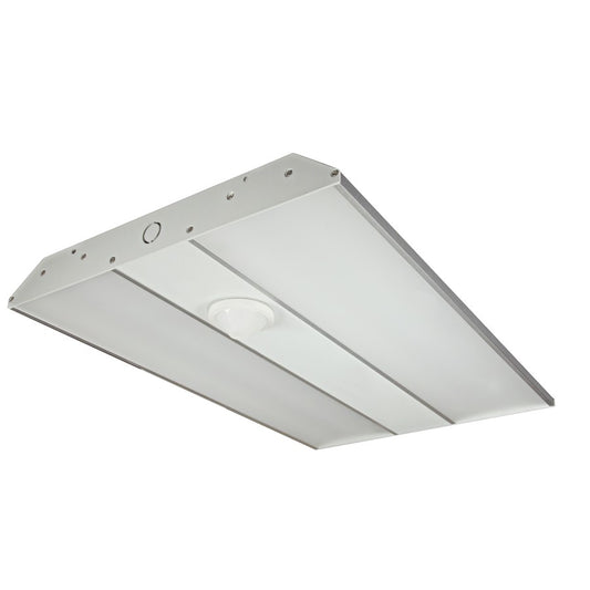 Nuvo Lighting 62-1073 22in 1-Light Linear Hi-Bay Flush Mount | Utility Aluminum | Warehouse & Industrial | 22 x 16 x 2 in | Model 62-1073