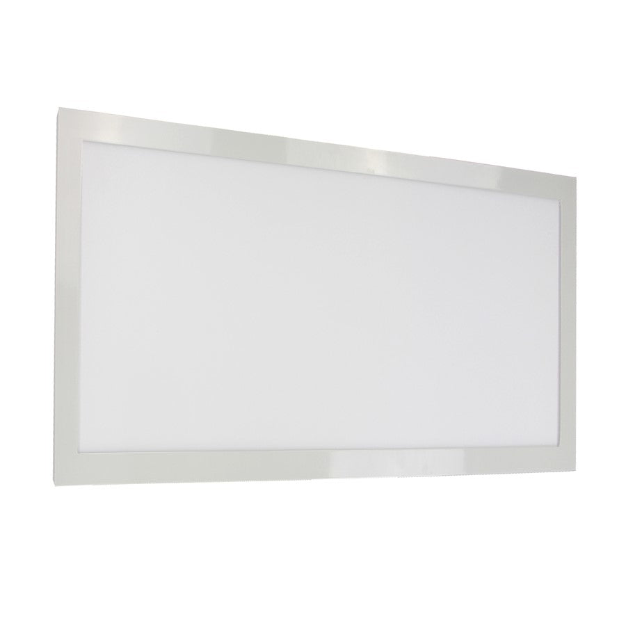 Nuvo Blink 24in 2-Light LED Flush Mount | Utility White Finish | Kitchen & Hallway | 23.5 x 11.63 x 0.75 in | Model 62-1152