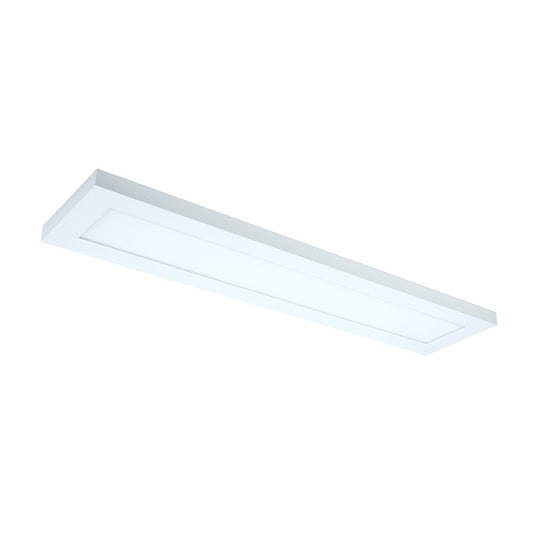 Nuvo Blink VI 24in 22W LED Flush Mount | Utility White Finish | Kitchen & Hallway | 1870 Lumens 5000K Dimmable Damp Rated | Model 62-1155