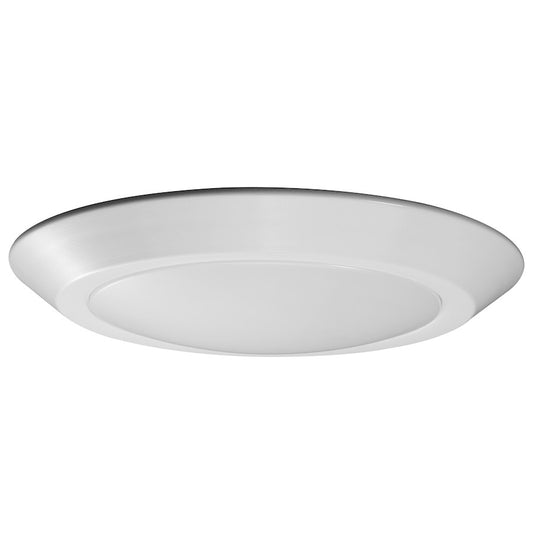 Nuvo Lighting 10in LED Disk Light Flush Mount | Contemporary White | Hallway & Bathroom Ceiling | 12W 3000K 90CRI Dimmable | Model 62-1165