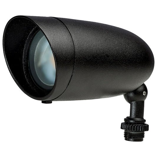 Nuvo 62-1198 4in LED Landscape Flood Light | Utility Matte Black Die-Cast Aluminum | Outdoor & Security Lighting | 900 Lumens 3000K 9W | Model 62-1198
