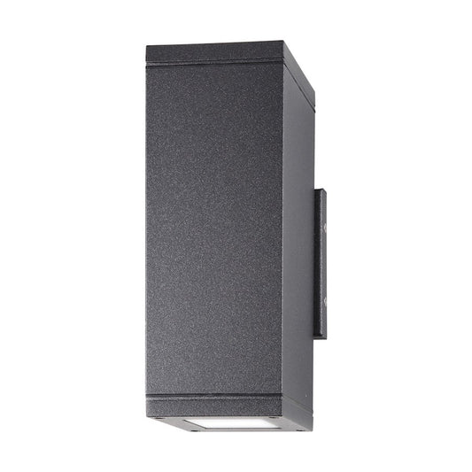 Nuvo Lighting Verona 10.88in 1-Light Outdoor Sconce | Modern & Contemporary Anthracite Aluminum | Entryway & Patio Wall Light | 4.13 x | Model 62-1231R1