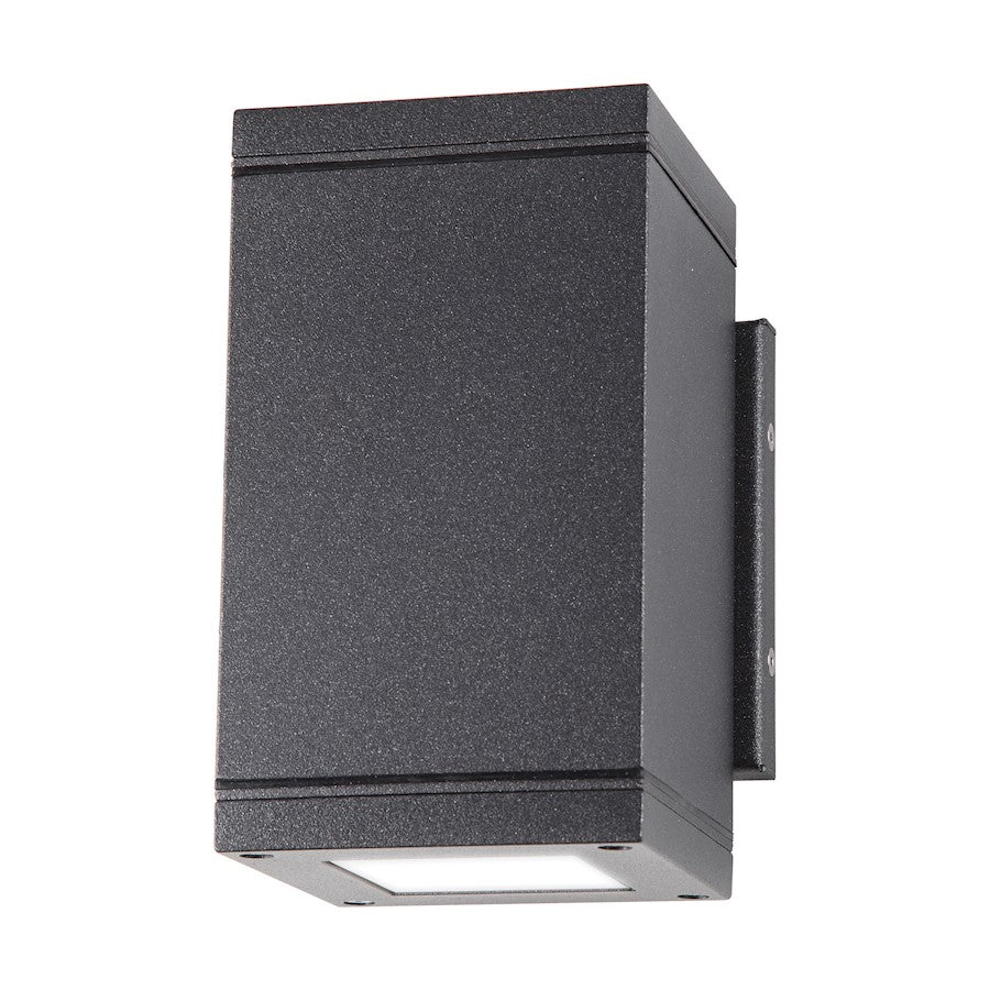 Nuvo Lighting Verona 7in LED Small Up/Down Outdoor Sconce | Modern & Contemporary Anthracite Aluminum | Entryway & Covered Patio Accent | Model 62-1233R1