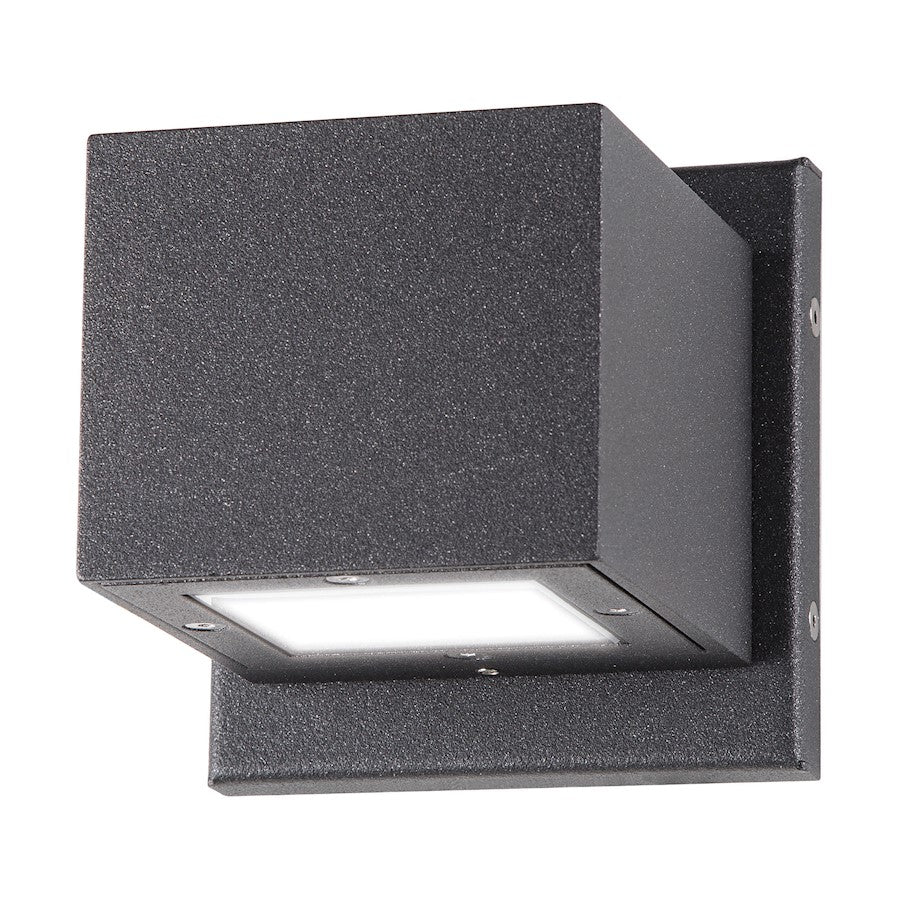 Nuovo Lighting Verona 5in LED Outdoor Sconce | Modern & Contemporary Anthracite | Entryway & Covered Patio | 4.75 x 4.75 x 4.75 in | Model 62-1235R1