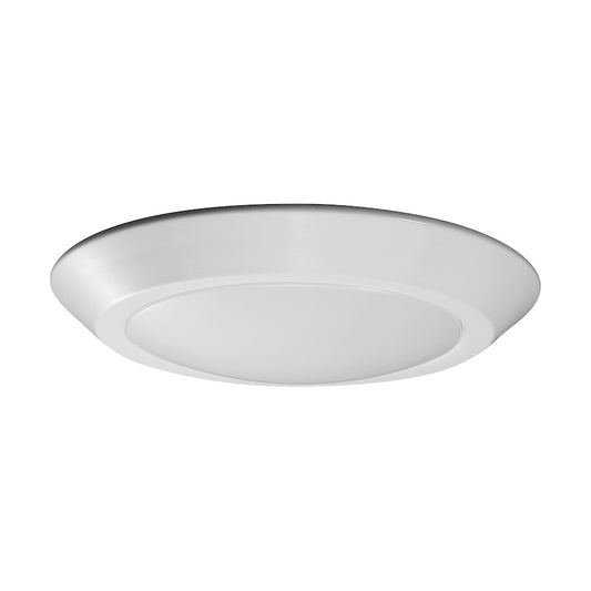 Nuvo Lighting 7in LED Flush Mount Disk Light | Contemporary White Finish | Hallway & Closet Utility Light | 7 x 7 x 1 in, 4000K, 90 CRI | Model 62-1264R1