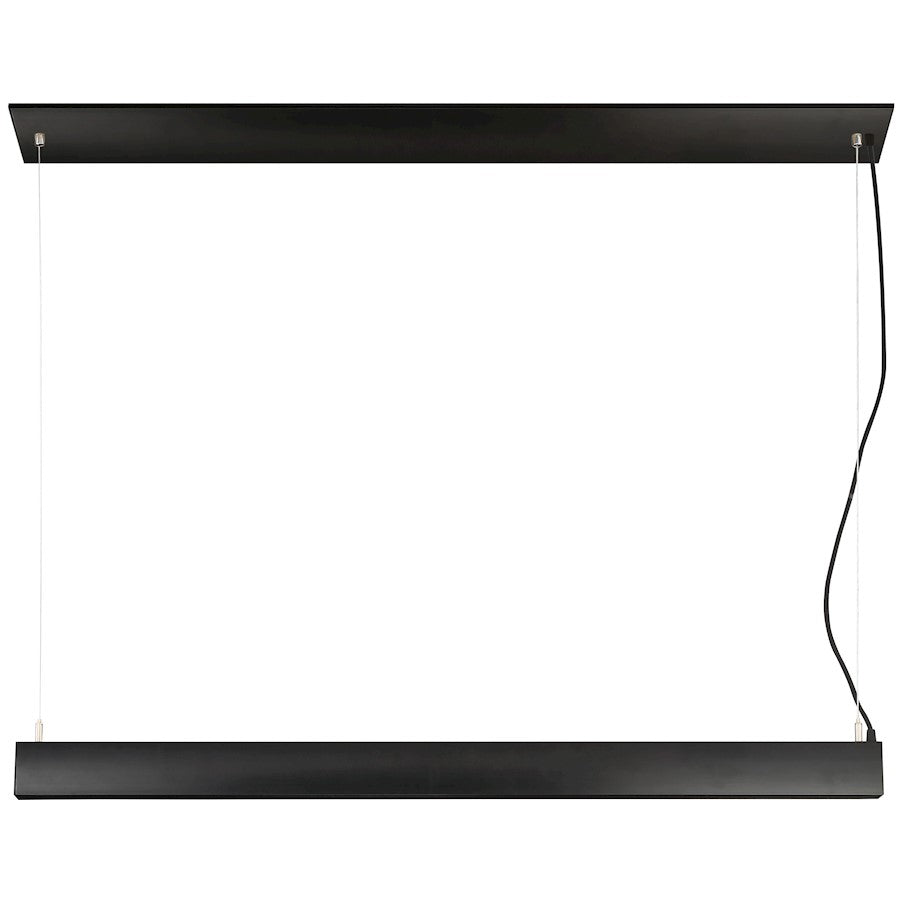 Task LED Metal Linear Pendant, Sensor Black