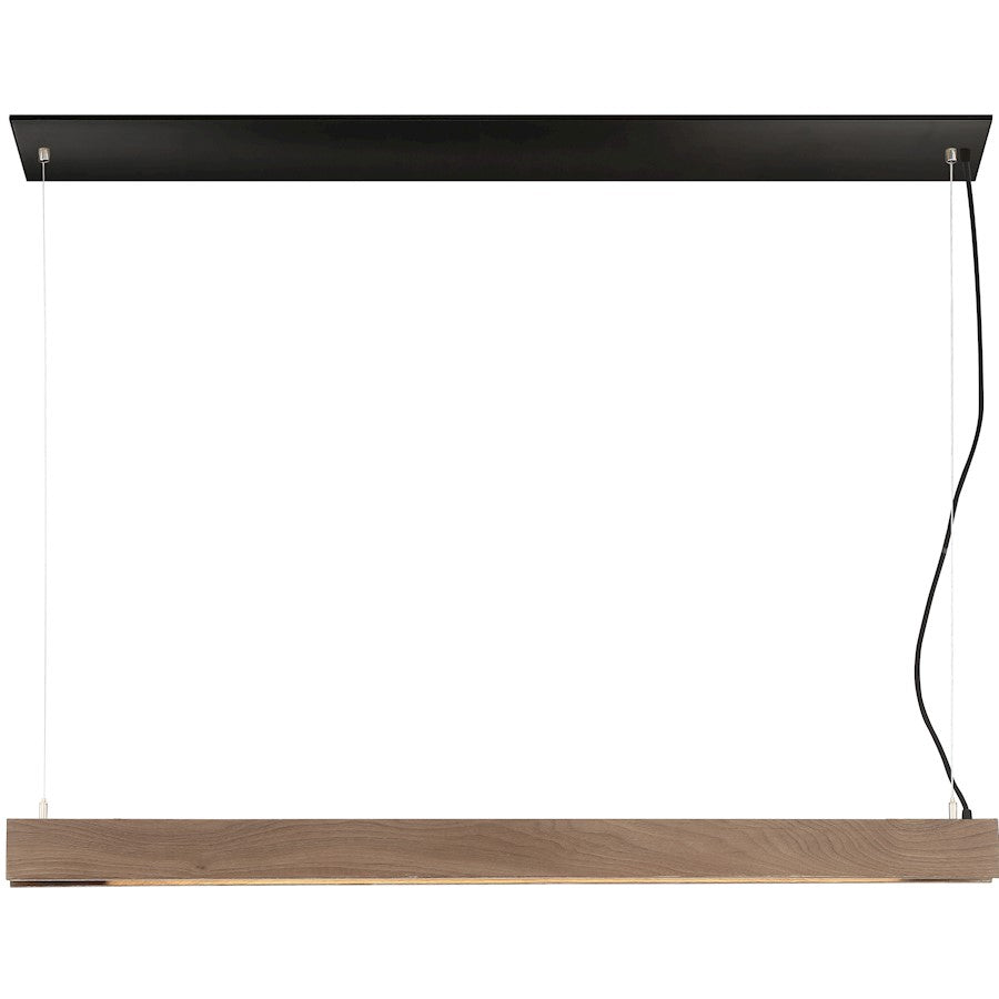 Task LED Wood Linear Pendant, Sensor Wood