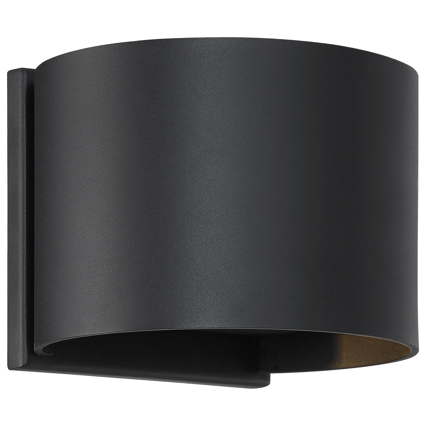 Nuvo Lightgate 5W LED Wall Sconce | Contemporary Matte Black | Outdoor Entryway & Patio Accent | 240 Lumens, 3000K, Wet Rated | Model 62-1464R1