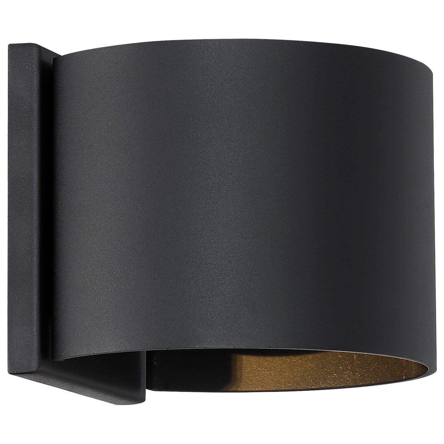 Nuvo Lightgate 5W LED Wall Sconce | Contemporary Matte Black | Outdoor Entryway & Patio Accent | 240 Lumens, 3000K, Wet Rated | Model 62-1464R1