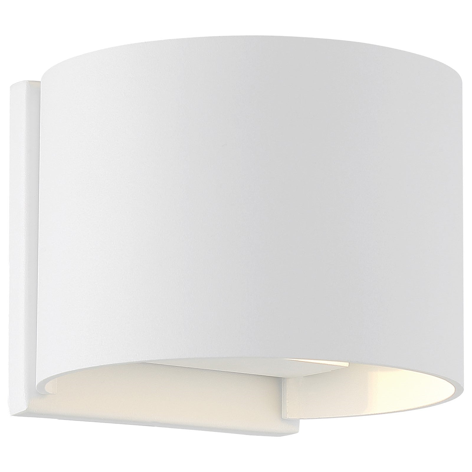 Nuvo Lightgate 5W LED Wall Sconce | Contemporary Matte White | Outdoor Entryway & Patio Accent | 240 Lumens, 3000K, Wet Rated | Model 62-1465R1