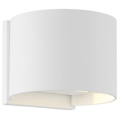 Nuvo Lightgate 5W LED Wall Sconce | Contemporary Matte White | Outdoor Entryway & Patio Accent | 240 Lumens, 3000K, Wet Rated | Model 62-1465R1
