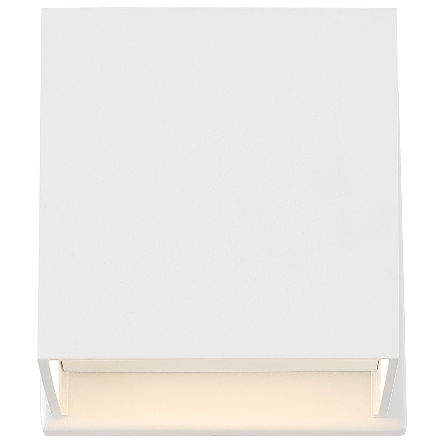 Nuvo Lightgate 5W LED Wall Sconce | Contemporary Matte White Square | Entryway & Patio Accent | 4.75 x 4.75 x 4.75 in | Model 62-1467R1