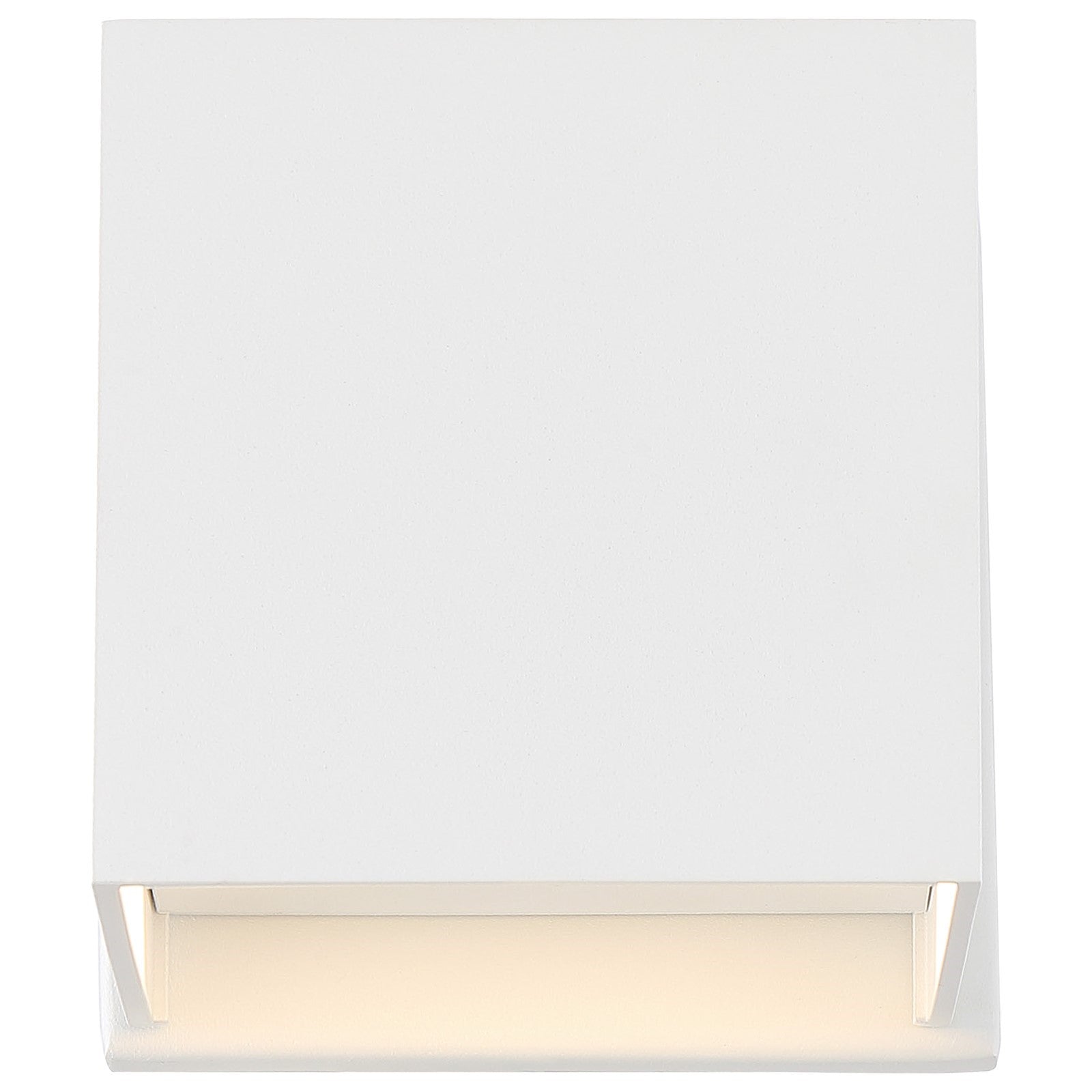 Nuvo Lightgate 5W LED Wall Sconce | Contemporary Matte White Square | Entryway & Patio Accent | 4.75 x 4.75 x 4.75 in | Model 62-1467R1