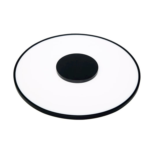 Nuvo Lighting 17in LED Flush Mount | Modern Black | Bathroom & Hallway Ceiling Light | 2200 Lumens 3000K Dimmable | Model 62-1524