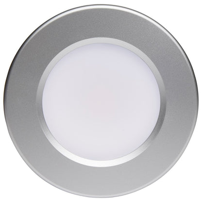 Nuvo Lighting 4in LED Surface Mount Flush Mount | Contemporary Brushed Nickel | Kitchen, Bath, Hallway & Closet | 4.67 x 4.67 x 1.31 in | Model 62-1582