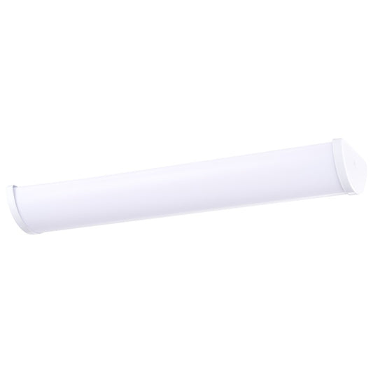Nuvo Crispo 25in 1-Light LED Vanity Light | Contemporary White Acrylic | Bathroom & Hallway | 25 x 3 x 6 in, Dimmable, Color Quick | Model 62-1633