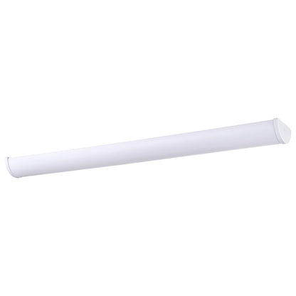 Nuvo Crispo 49in 1-Light LED Vanity Fixture | Contemporary White Acrylic Shade | Bathroom & Hallway | 49 x 3 x 6 in, Dimmable, Color Quick | Model 62-1634