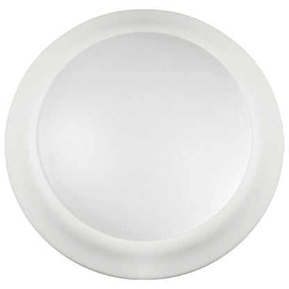 Nuvo Lighting 7in LED Disk Light Flush Mount | Transitional White Finish | Kitchen Bathroom & Hallway | 7.4 x 7.4 x 1.28 in, 120V Dimmable | Model 62-1664