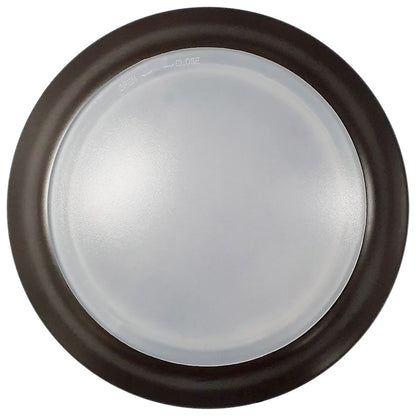 Nuvo Lighting 7in LED Disk Light | Transitional Bronze Flush Mount | Closet, Bathroom & Hallway | 7 x 7 x 1 in, 3K/4K/5K Selectable, Wet | Model 62-1666