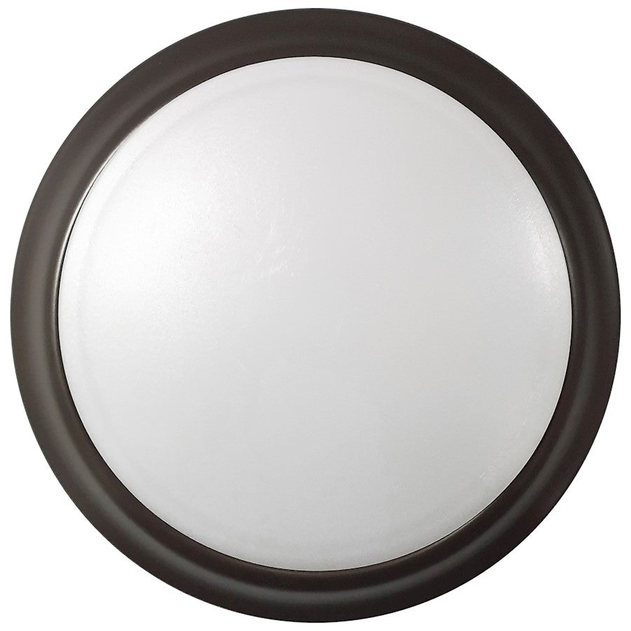Nuvo Lighting 10in LED Disk Light Flush Mount | Transitional Bronze | Bathroom & Closet Wet Location | 9.49 x 9.49 x 1.28 in, 3K/4K/5K | Model 62-1676
