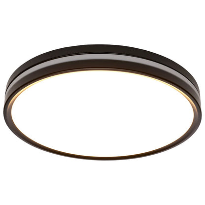 Nuvo Lighting 15in Surface Mount/Night Light | Contemporary Matte Black Flush Mount | Bedroom & Hallway | 14 x 14 x 2 in | Model 62-1693