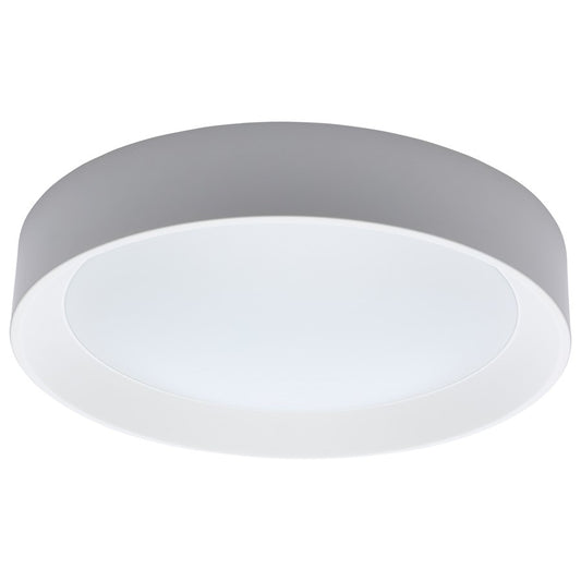 Nuvo Lighting Selene 13in LED Flush Mount | Contemporary White Steel with Halo Accent | Bedroom & Hallway Ceiling Light | 1400 Lumens | Model 62-1695
