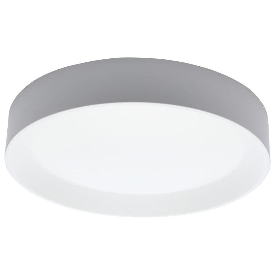 Nuvo Lighting Selene 13in LED Flush Mount | Contemporary White Steel with Halo Accent | Bedroom & Hallway Ceiling Light | 1400 Lumens | Model 62-1695