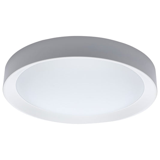 Nuvo Lighting Selene 17in LED Flush Mount | Contemporary White Steel with Halo Accent | Bedroom & Hallway Ceiling Light | 2200 Lumens | Model 62-1697