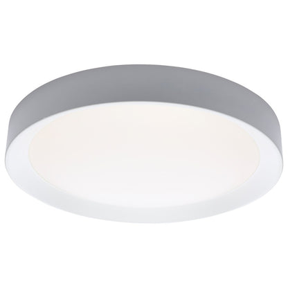 Nuvo Lighting Selene 17in LED Flush Mount | Contemporary White Steel with Halo Accent | Bedroom & Hallway Ceiling Light | 2200 Lumens | Model 62-1697