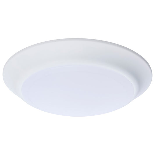 Nuvo Lighting 7in LED Disk Light | Contemporary White Flush Mount | Hallway, Kitchen & Bathroom Wet Location | 930 Lumens, 5-CCT | Model 62-1801R1