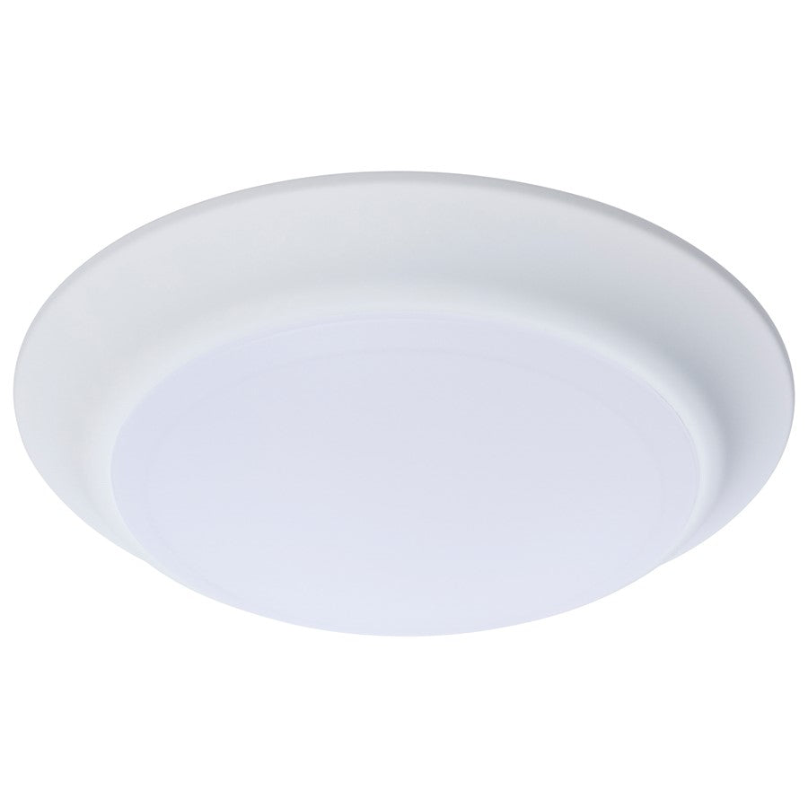 Nuvo Lighting 7in LED Disk Light | Contemporary White Flush Mount | Hallway, Kitchen & Bathroom Wet Location | 930 Lumens, 5-CCT | Model 62-1801R1