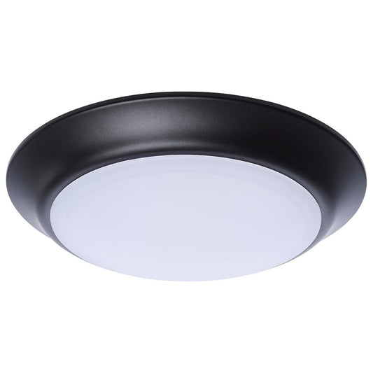 Nuvo Lighting 7in LED Disk Light CCT Selectable | Contemporary Bronze Steel and Polycarbonate | Hallway Bathroom & Kitchen Flush Mount | Model 62-1803R1