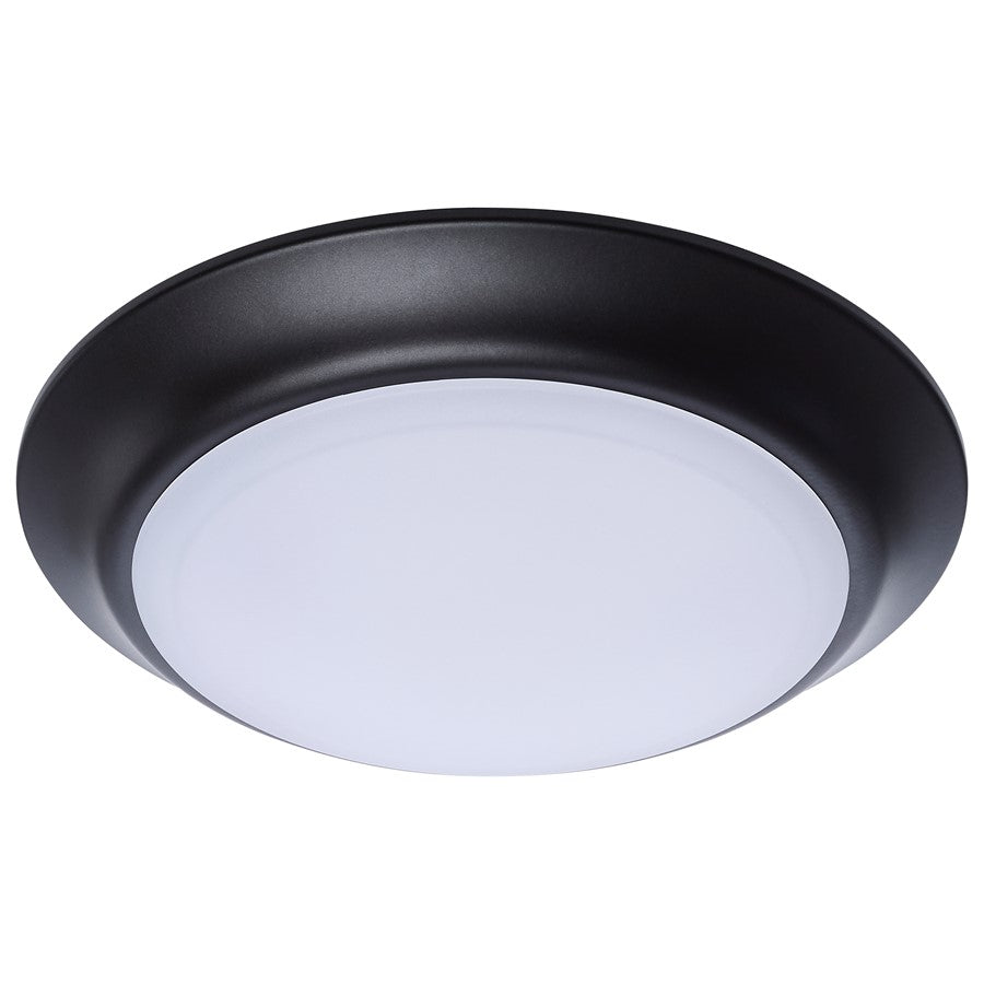 Nuvo Lighting 7in LED Disk Light CCT Selectable | Contemporary Bronze Steel and Polycarbonate | Hallway Bathroom & Kitchen Flush Mount | Model 62-1803R1