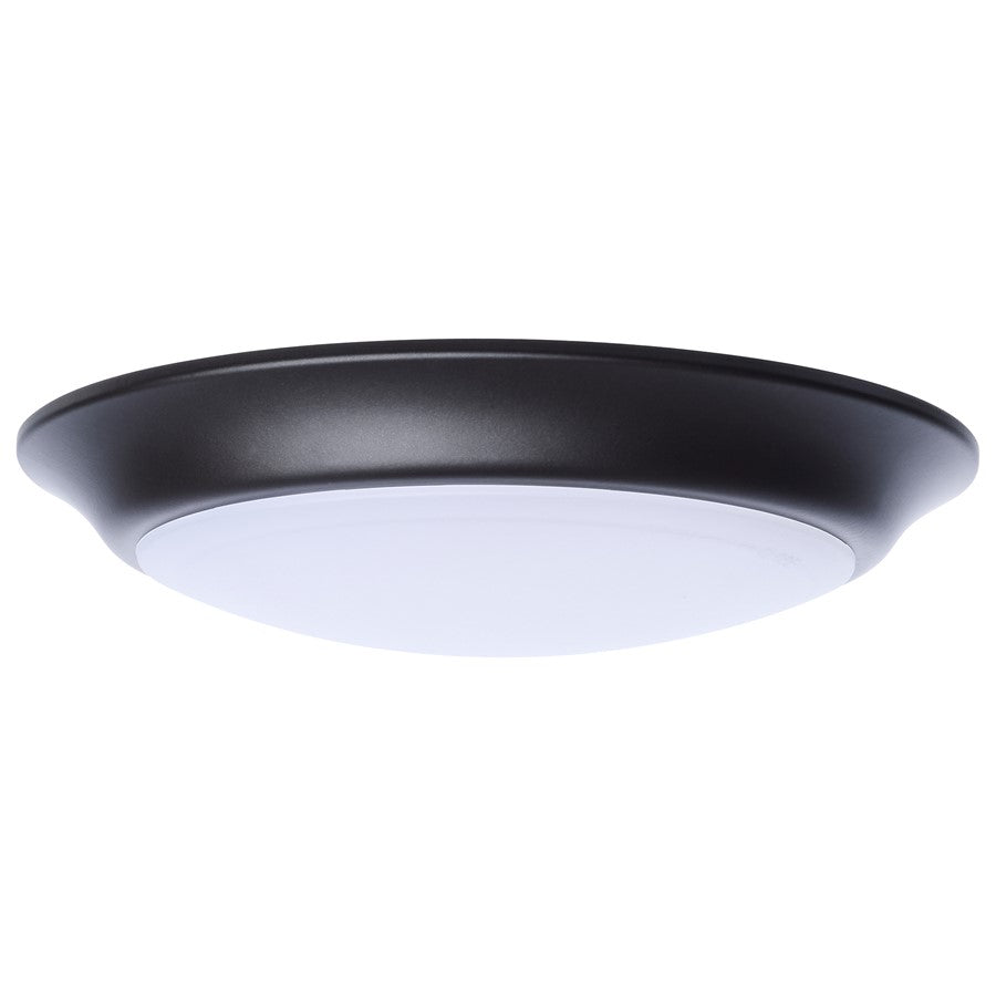 Nuvo Lighting 7in LED Disk Light CCT Selectable | Contemporary Bronze Steel and Polycarbonate | Hallway Bathroom & Kitchen Flush Mount | Model 62-1803R1
