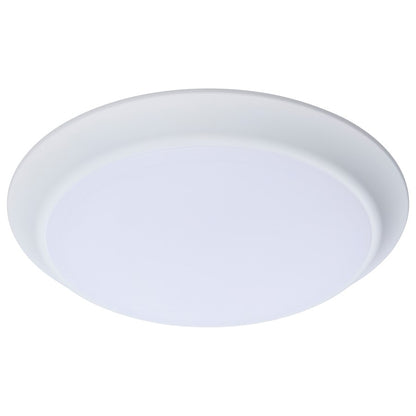 Nuvo Lighting 10in LED Disk Light | Contemporary White Steel and Polycarbonate | Kitchen, Hallway & Bathroom Ceiling Light | 1100 | Model 62-1811R1