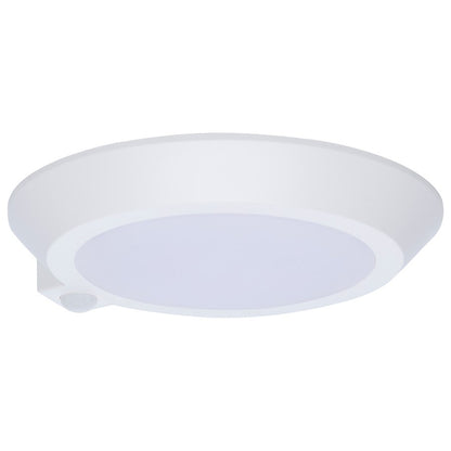 Nuvo Lighting 10in LED Disk Light with Occupancy Sensor | Contemporary White Aluminum and Polycarbonate | Hallway & Utility Room Flush | Model 62-1821R1