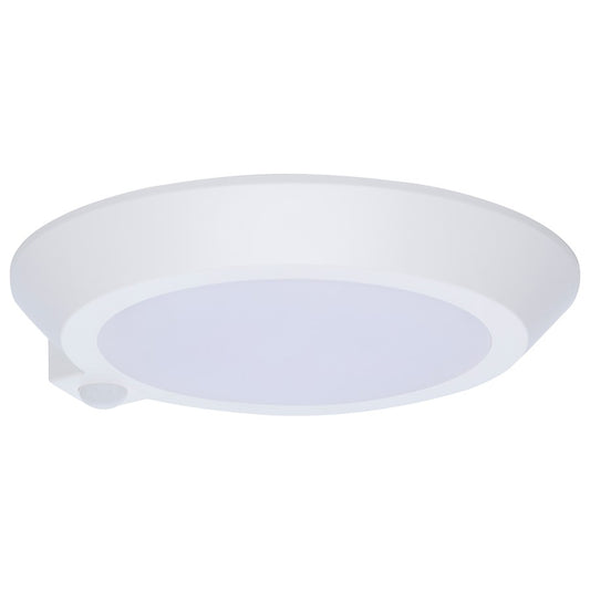 Nuvo Lighting 10in LED Disk Light with Occupancy Sensor | Contemporary White Aluminum and Polycarbonate | Hallway & Utility Room Flush | Model 62-1821R1