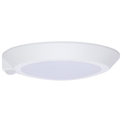 Nuvo Lighting 10in LED Disk Light with Occupancy Sensor | Contemporary White Aluminum and Polycarbonate | Hallway & Utility Room Flush | Model 62-1821R1