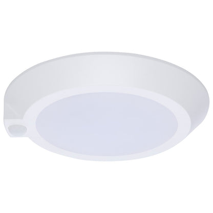 Nuvo Lighting 10in LED Disk Light with Occupancy Sensor | Contemporary White Aluminum and Polycarbonate | Hallway & Utility Room Flush | Model 62-1821R1