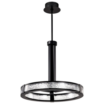 Nuvo Lighting Darrow 24" LED Pendant, Matte Black Acrylic Panels - 62-2003