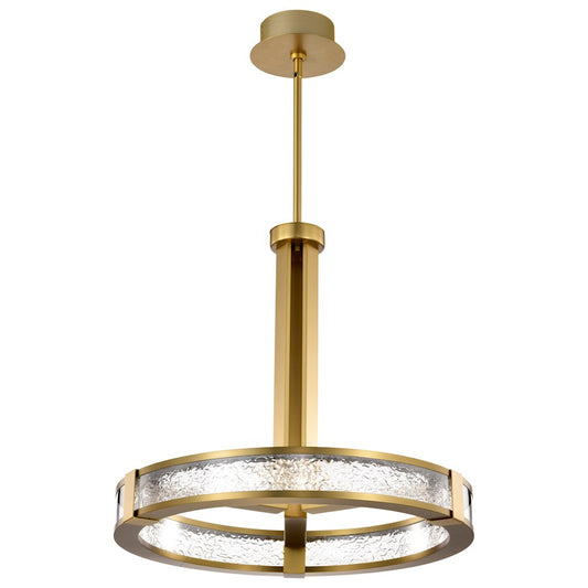 Nuvo Lighting Darrow 24" LED Pendant, Brass Acrylic Panels - 62-2013