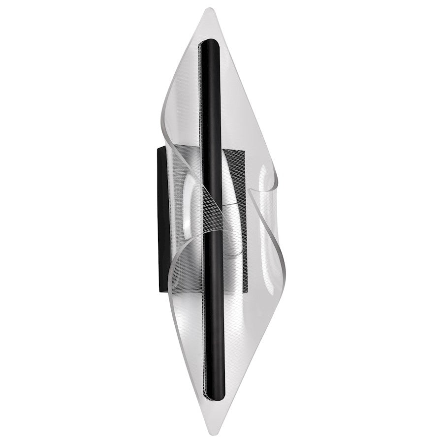 Nuvo Lighting Geneva 24" LED Wall Sconce, Black Silk Screened Acrylic - 62-2022