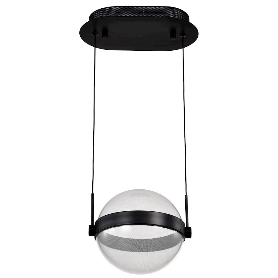 Nuvo Lighting Arvada 9" LED Pendant, Black Silk Screened Acrylic Lens - 62-2031