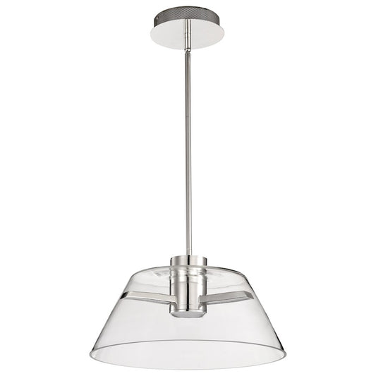 Nuvo Lighting Edmond 17" LED Pendant, Polished Nickel - 62-2052