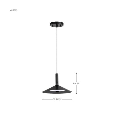 10" LED Pendant, Black